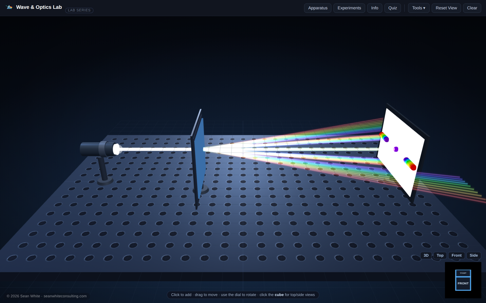 Real images, real fringes, real numbers — screenshot